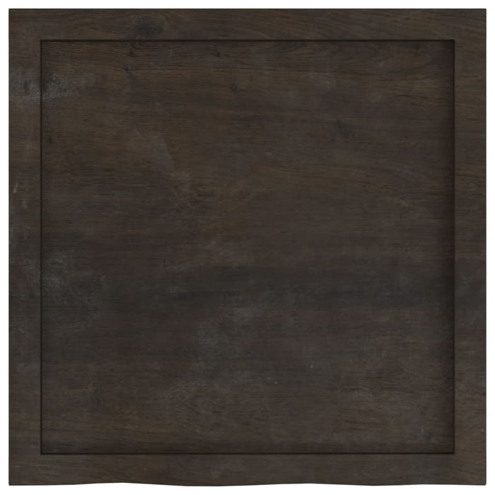 Blat de baie, maro închis, 60x60x(2-4) cm, lemn masiv tratat - WALTI WALTI