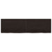 Blat de baie, maro închis, 140x40x(2-4) cm, lemn masiv tratat - WALTI WALTI