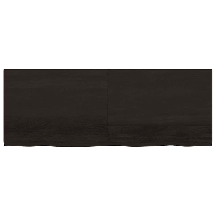 Blat de baie, maro închis, 160x60x(2-4) cm, lemn masiv tratat - WALTI WALTI