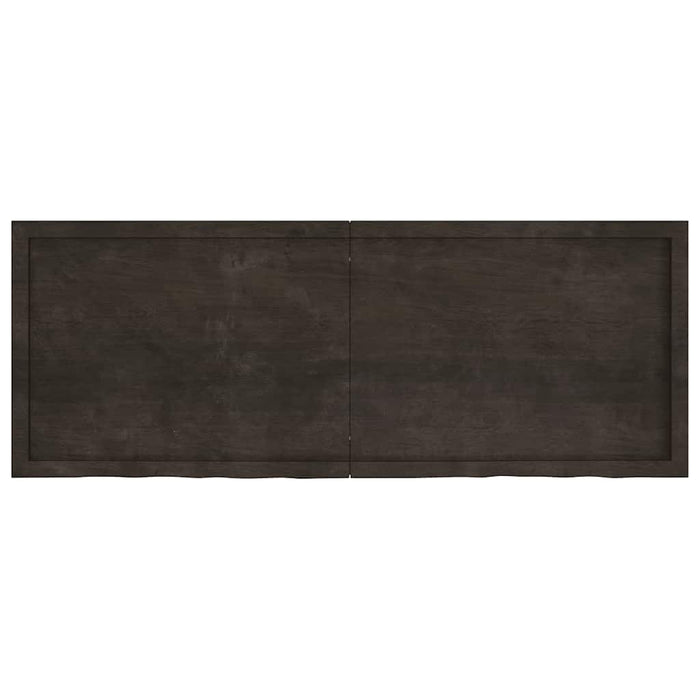 Blat de baie, maro închis, 160x60x(2-4) cm, lemn masiv tratat - WALTI WALTI
