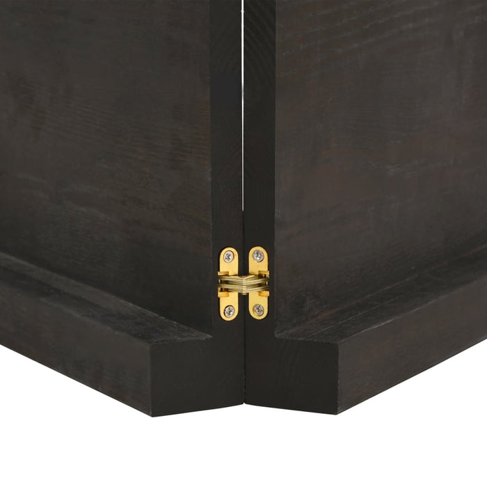 Blat de baie, maro închis, 180x50x(2-6) cm, lemn masiv tratat - WALTI WALTI