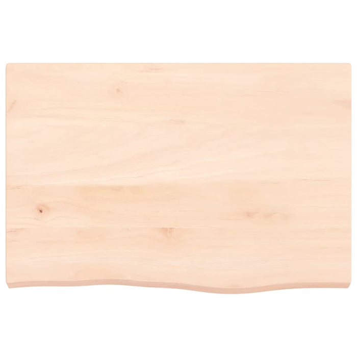 Blat de masă, 60x40x(2-4) cm, lemn masiv de stejar netratat - WALTI WALTI