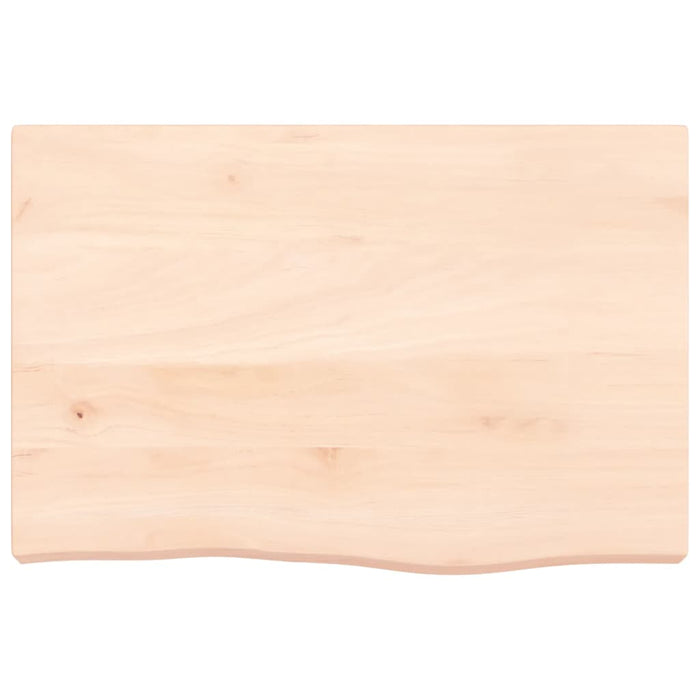 Blat de masă, 60x40x(2-6) cm, lemn masiv de stejar netratat - WALTI WALTI