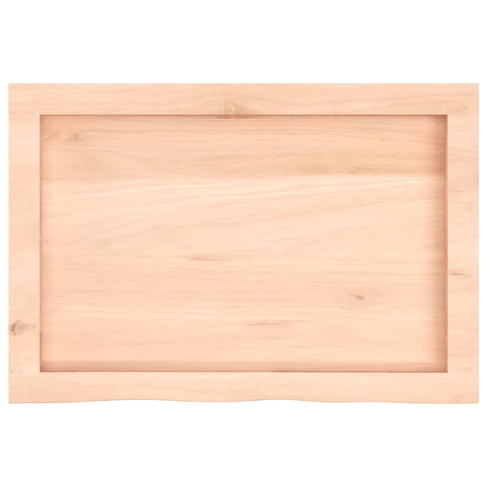 Blat de masă, 60x40x(2-6) cm, lemn masiv de stejar netratat - WALTI WALTI