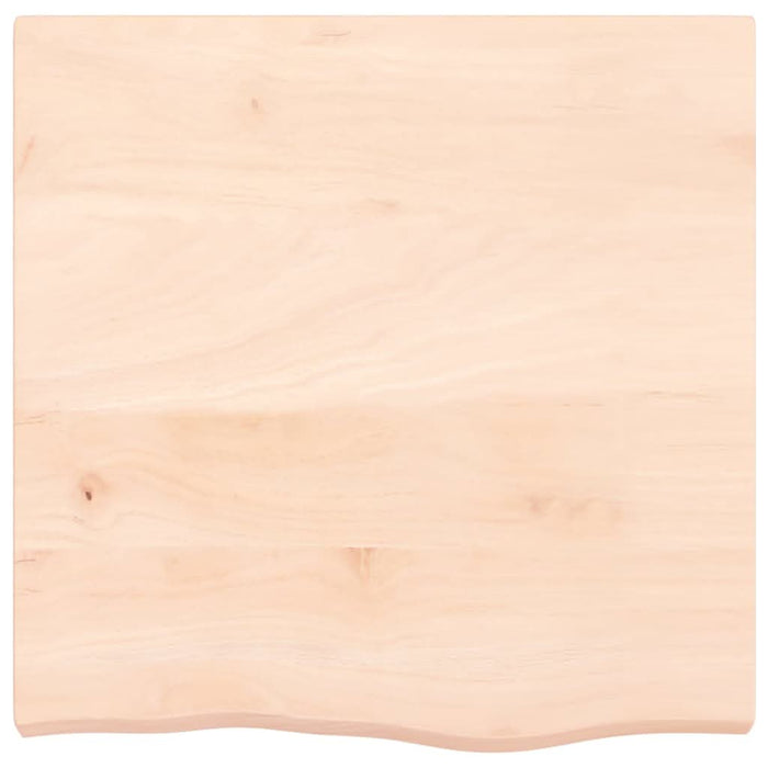 Blat de masă, 60x60x(2-6) cm, lemn masiv de stejar netratat - WALTI WALTI