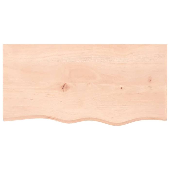 Blat de masă, 80x40x(2-6) cm, lemn masiv de stejar netratat - WALTI WALTI