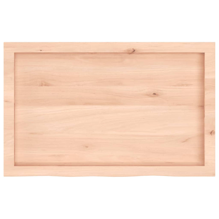 Blat de masă, 80x50x(2-4) cm, lemn masiv de stejar netratat - WALTI WALTI