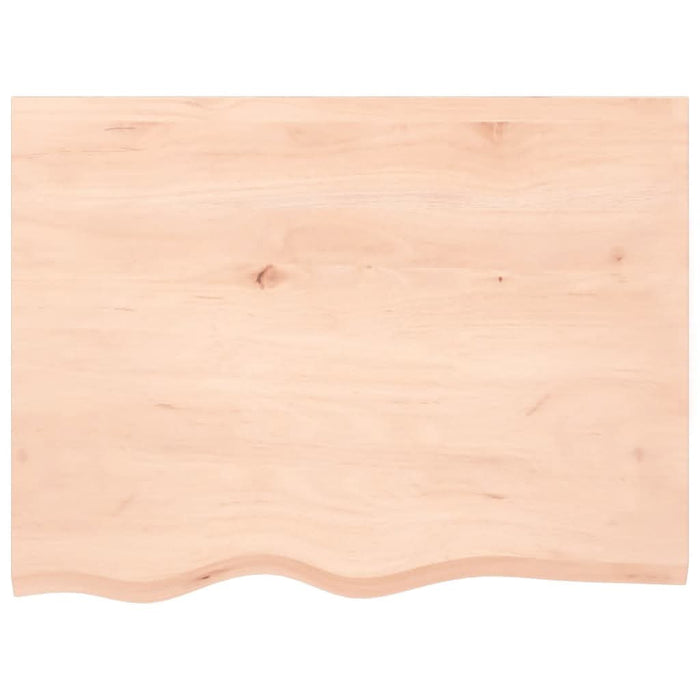 Blat de masă, 80x60x(2-4) cm, lemn masiv de stejar netratat - WALTI WALTI