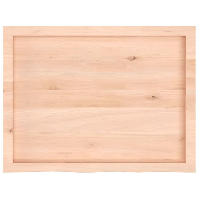 Blat de masă, 80x60x(2-4) cm, lemn masiv de stejar netratat - WALTI WALTI