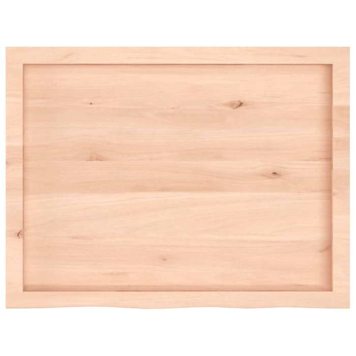 Blat de masă, 80x60x(2-6) cm, lemn masiv de stejar netratat - WALTI WALTI