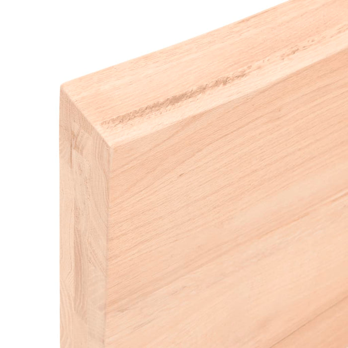 Blat de masă, 100x40x(2-6) cm, lemn masiv de stejar netratat WALTI
