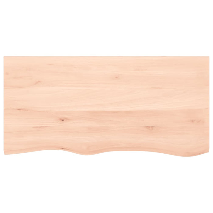 Blat de masă, 100x50x(2-4) cm, lemn masiv de stejar netratat - WALTI WALTI