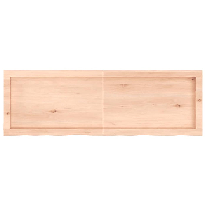 Blat de masă, 120x40x(2-6) cm, lemn masiv de stejar netratat WALTI