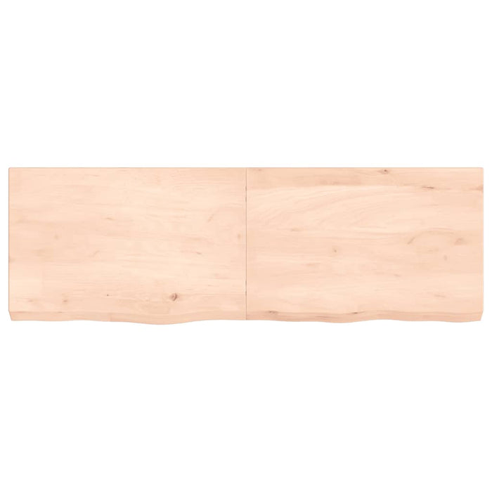 Blat de masă, 120x40x(2-6) cm, lemn masiv de stejar netratat WALTI