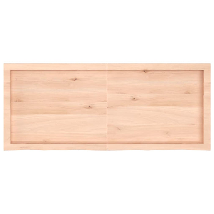 Blat de masă, 120x50x(2-4) cm, lemn masiv de stejar netratat WALTI