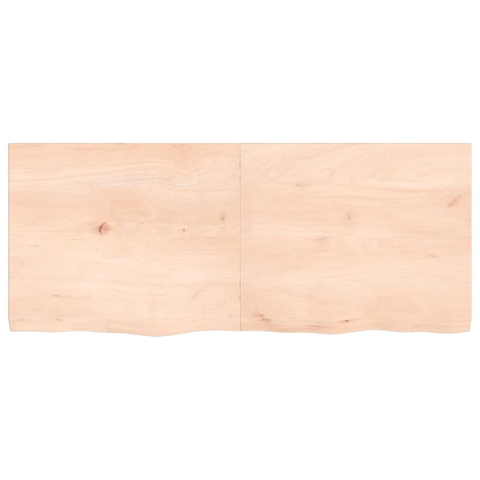 Blat de masă, 120x50x(2-4) cm, lemn masiv de stejar netratat WALTI