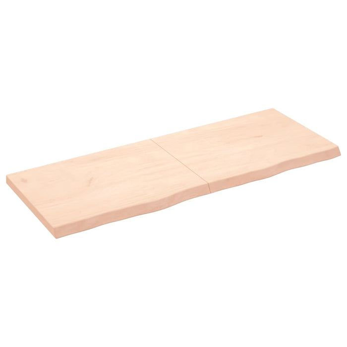Blat de masă, 160x60x(2-6) cm, lemn masiv de stejar netratat WALTI