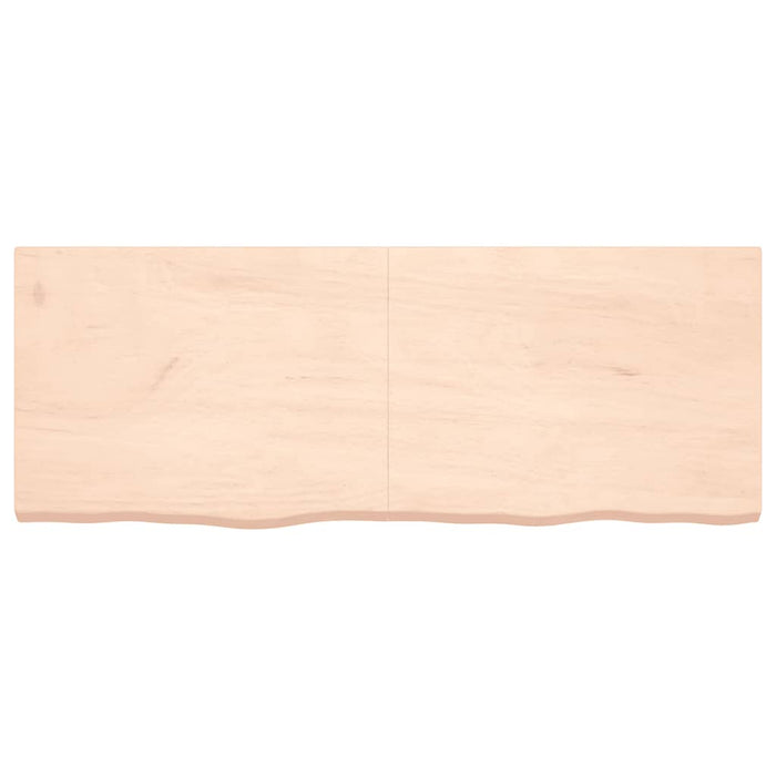 Blat de masă, 160x60x(2-6) cm, lemn masiv de stejar netratat WALTI