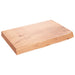 Blat de masă maro 60x40x(2-6) cm, lemn masiv stejar tratat - WALTI WALTI