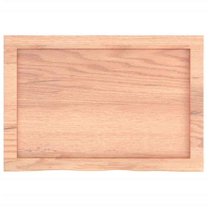 Blat de masă maro 60x40x(2-6) cm, lemn masiv stejar tratat - WALTI WALTI