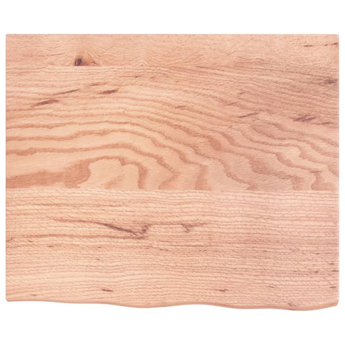 Blat de masă maro deschis 60x50x2 cm, lemn masiv stejar tratat - WALTI WALTI