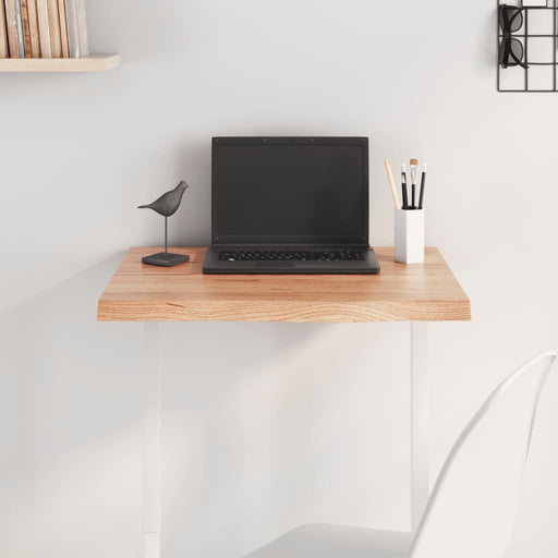 Blat de masă maro 60x50x(2-4) cm, lemn masiv stejar tratat - WALTI WALTI