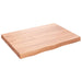 Blat de masă maro 80x60x(2-6) cm, lemn masiv stejar tratat - WALTI WALTI