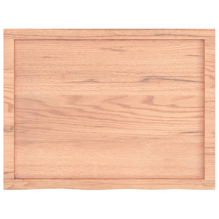 Blat de masă maro 80x60x(2-6) cm, lemn masiv stejar tratat - WALTI WALTI