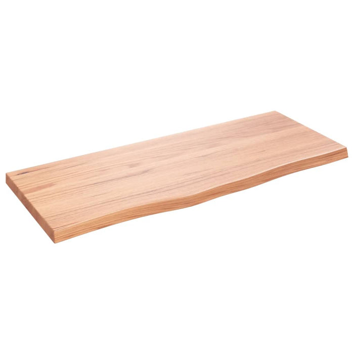 Blat de masă maro 100x40x(2-4) cm, lemn masiv stejar tratat WALTI