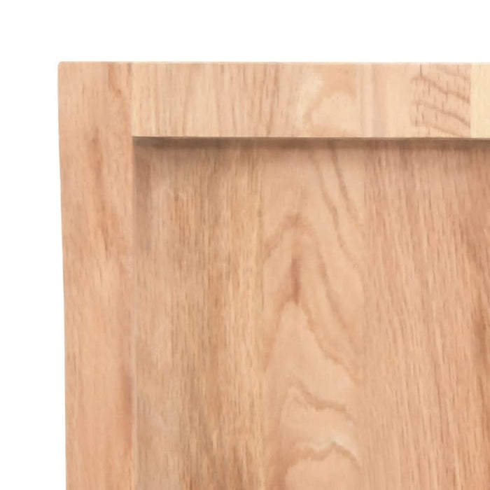 Blat de masă maro 100x40x(2-4) cm, lemn masiv stejar tratat WALTI