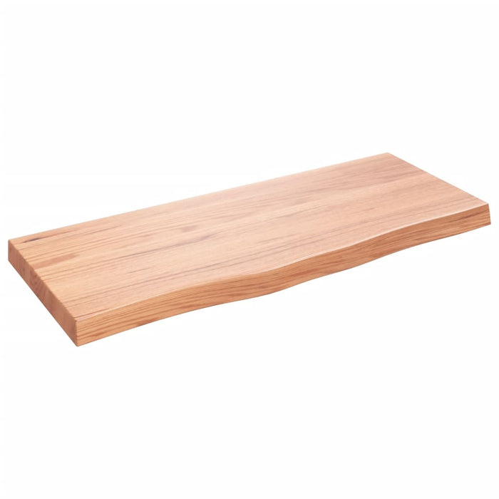 Blat de masă maro 100x40x(2-6) cm, lemn masiv stejar tratat WALTI
