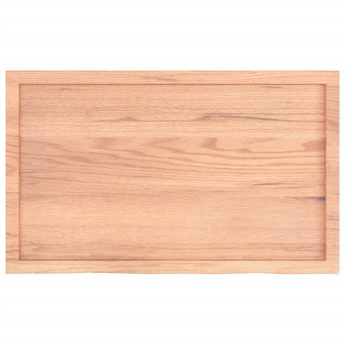 Blat de masă maro 100x60x(2-4) cm, lemn masiv stejar tratat - WALTI WALTI