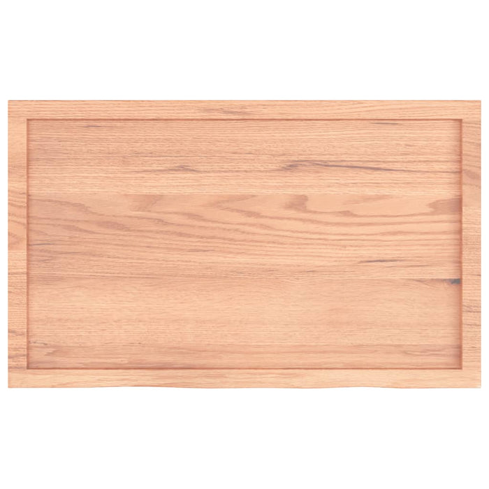 Blat de masă maro 100x60x(2-6) cm, lemn masiv stejar tratat - WALTI WALTI