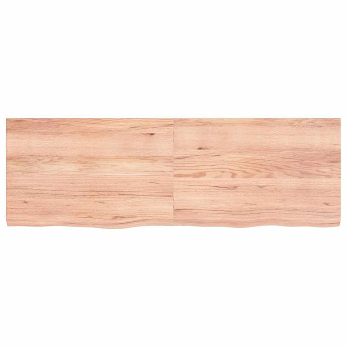 Blat de masă maro 120x40x(2-4) cm, lemn masiv stejar tratat - WALTI WALTI