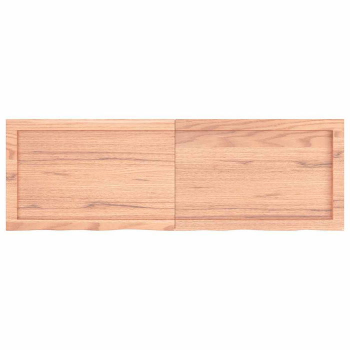 Blat de masă maro 120x40x(2-4) cm, lemn masiv stejar tratat - WALTI WALTI