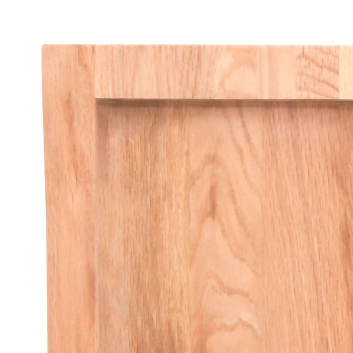 Blat de masă maro 120x40x(2-4) cm, lemn masiv stejar tratat - WALTI WALTI