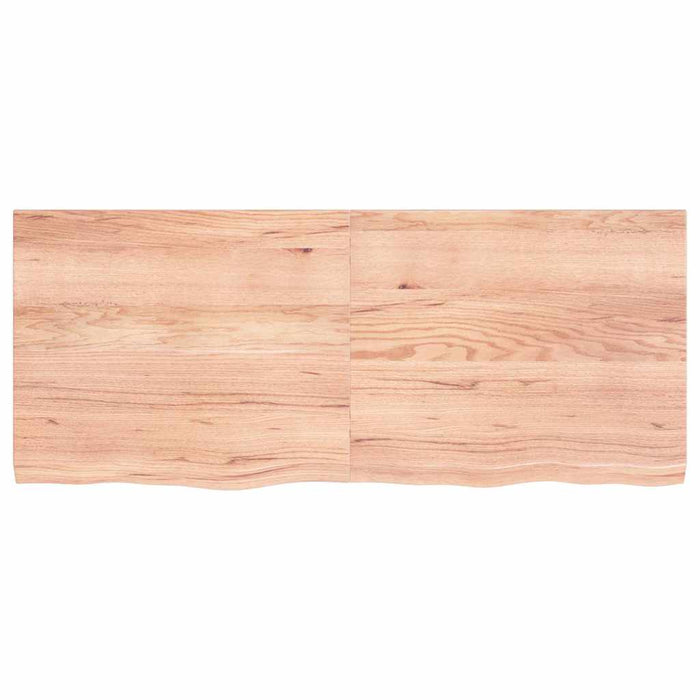 Blat de masă maro 120x50x(2-4) cm, lemn masiv stejar tratat - WALTI WALTI