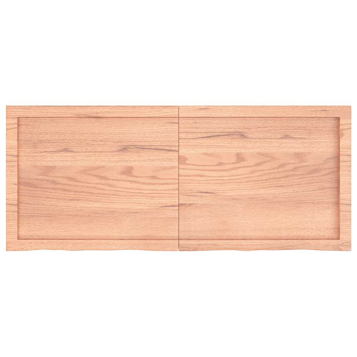 Blat de masă maro 120x50x(2-6) cm, lemn masiv stejar tratat - WALTI WALTI