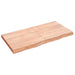 Blat de masă maro 120x60x(2-6) cm, lemn masiv stejar tratat - WALTI WALTI