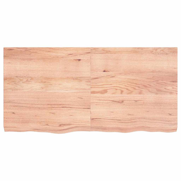 Blat de masă maro 120x60x(2-6) cm, lemn masiv stejar tratat - WALTI WALTI