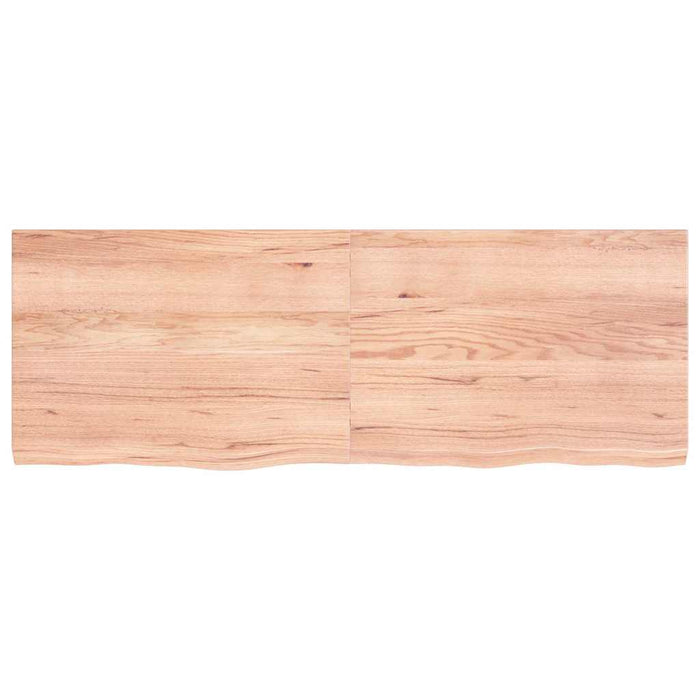 Blat de masă maro 140x50x(2-4) cm, lemn masiv stejar tratat - WALTI WALTI