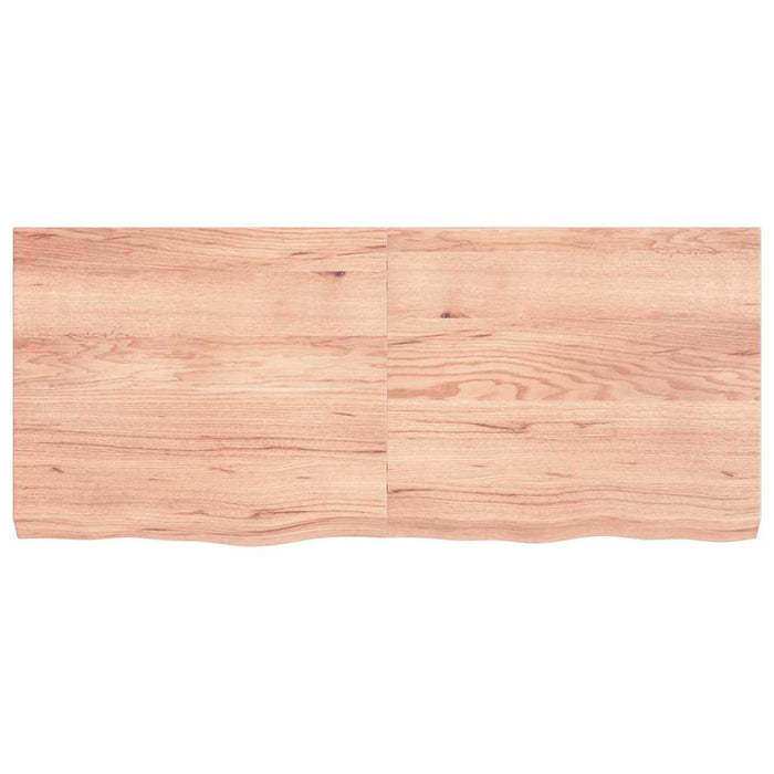 Blat de masă maro 140x60x(2-6) cm, lemn masiv stejar tratat - WALTI WALTI
