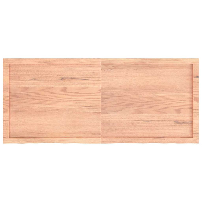 Blat de masă maro 140x60x(2-6) cm, lemn masiv stejar tratat - WALTI WALTI