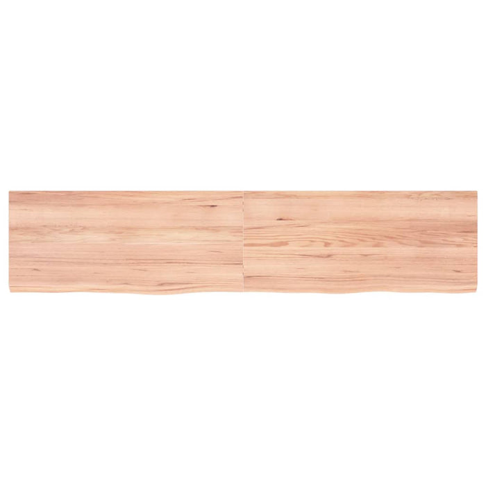 Blat de masă maro 180x40x(2-4) cm, lemn masiv stejar tratat - WALTI WALTI