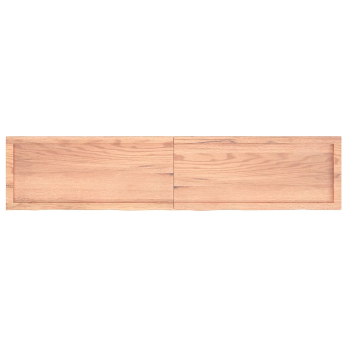 Blat de masă maro 180x40x(2-4) cm, lemn masiv stejar tratat - WALTI WALTI