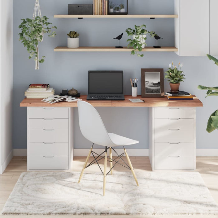 Blat de masă maro 180x40x(2-4) cm, lemn masiv stejar tratat - WALTI WALTI