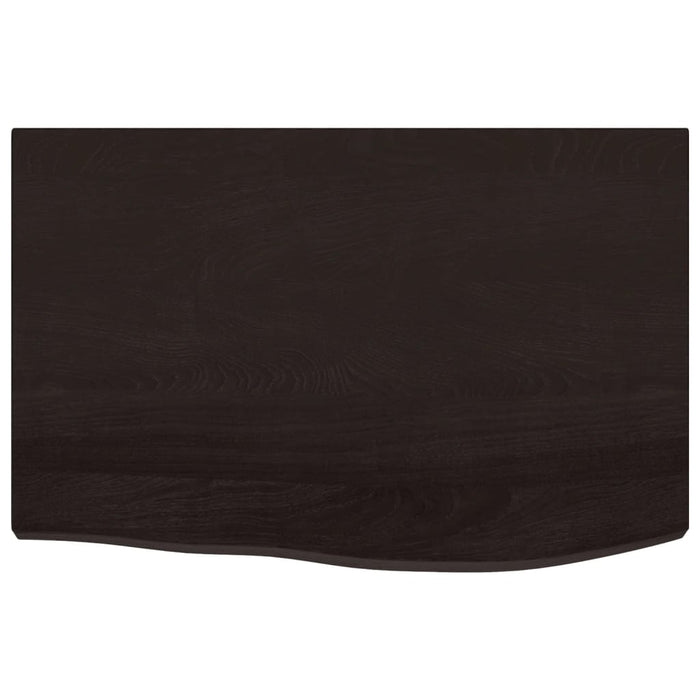 Blat de masă maro 60x40x(2-4) cm, lemn masiv stejar tratat - WALTI WALTI