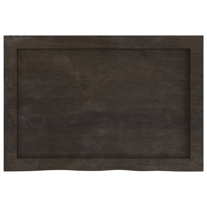 Blat de masă maro 60x40x(2-4) cm, lemn masiv stejar tratat - WALTI WALTI