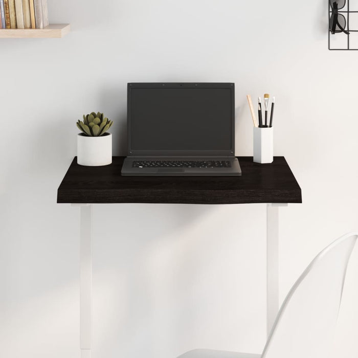 Blat de masă maro 60x40x(2-4) cm, lemn masiv stejar tratat - WALTI WALTI