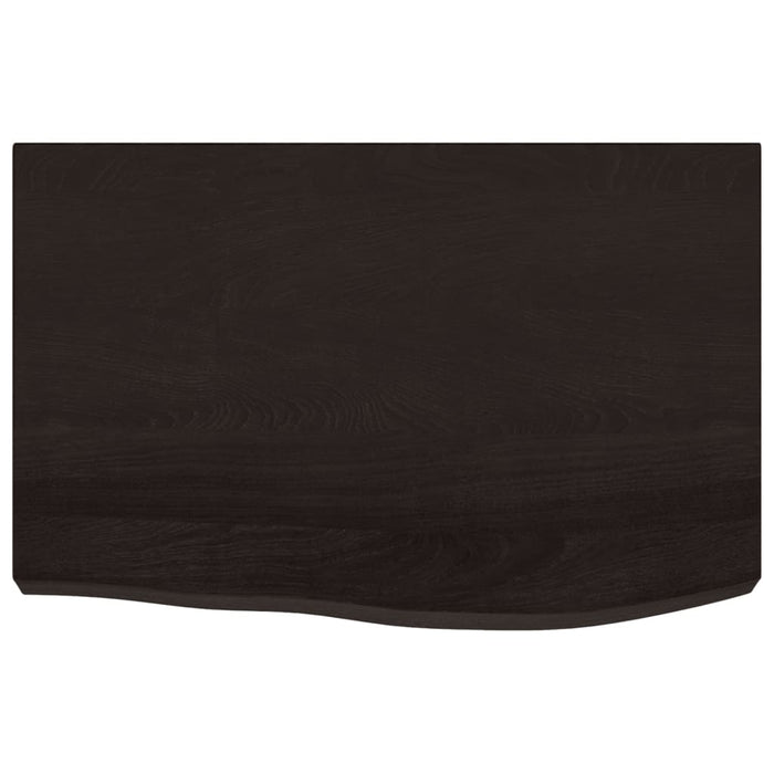 Blat de masă maro 60x40x(2-6) cm, lemn masiv stejar tratat - WALTI WALTI